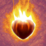 fiery heart logo.